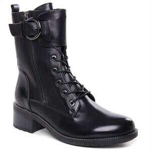 NEW REGARDE LE CIEL women's emily moto boots in delice black/silver